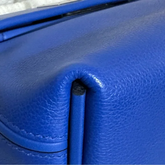 Hermes 24/24 Mini 21 Blue Royal Palladium Hardware U Stamp 2022 Retail $10,600 - Picture 10 of 17